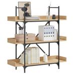vidaXL Boekenkast 3-laags 100x33x108,5 cm bewerkt hout, Huis en Inrichting, Kasten | Boekenkasten, Verzenden, Nieuw, Overige houtsoorten