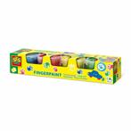 SES Vingerverf 4 primaire kleuren x 110ml, Verzenden, Nieuw, Knutselen