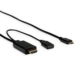 USB C naar HDMI kabel | Roline | 2 meter, Computers en Software, Pc- en Netwerkkabels, Verzenden, Nieuw