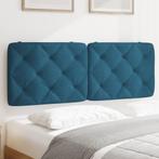 vidaXL Hoofdbordkussen 140 cm fluweel blauw, Huis en Inrichting, Slaapkamer | Bedden, Verzenden, Nieuw, Blauw, Stof