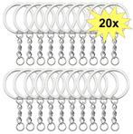Fako Bijoux® - Sleutelringen Met Ketting - Sleutelhanger, Hobby en Vrije tijd, Kralen en Sieraden maken, Verzenden, Nieuw