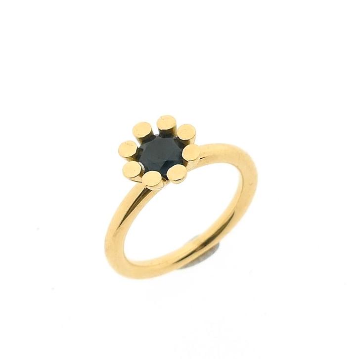 18 Krt. Gouden Sprite ring met London Blue Topaas | Bro..., Sieraden, Tassen en Uiterlijk, Ringen, Dame, Met edelsteen, Overige kleuren