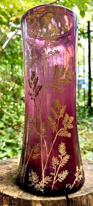 LEGRAS (1839-1916) - Vaas - Oude grote vaas met geëmailleerd, Antiek en Kunst, Antiek | Glas en Kristal