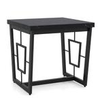 LIVSK Kunstmarmeren Vierkante Bijzettafel - Robuuste Metalen, Huis en Inrichting, Tafels | Bijzettafels, Verzenden, Nieuw