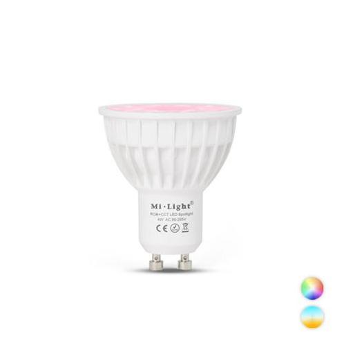 Slimme LED lamp Smart RGBW GU10 4Watt MiBoxer-MiLight, Huis en Inrichting, Lampen | Spots, Ophalen of Verzenden
