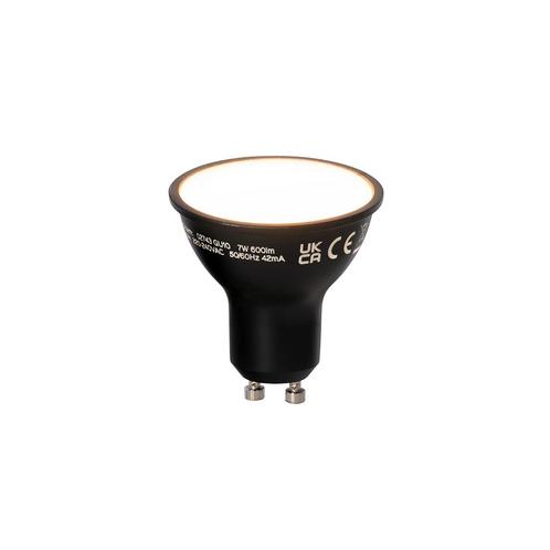Smart GU10 LED lamp zwart 7W 600 lm 3000K, Huis en Inrichting, Lampen | Losse lampen, Nieuw