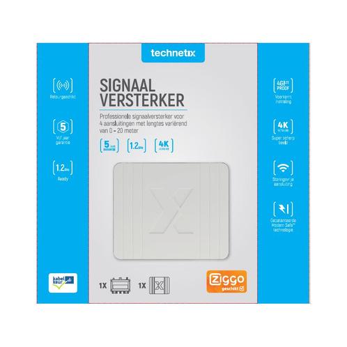 Technetix FRA-752X 0/2/4/8db versterker DOCSIS 3.1 - Ziggo g, Audio, Tv en Foto, Schotelantennes, (Schotel)antenne-accessoires