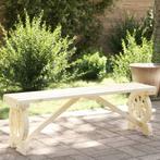 vidaXL Tuinbank 115 cm massief vurenhout, Verzenden, Nieuw, Hout
