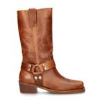 Nelson bikerboots voor dames in het Cognac, Kleding | Dames, Schoenen, Overige kleuren, Verzenden, Lage of Enkellaarzen, Nieuw