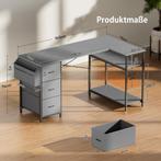 Bureau - Computertafel - Computerbureau - 140x78 cm - Grijs, Huis en Inrichting, Verzenden, Zo goed als nieuw