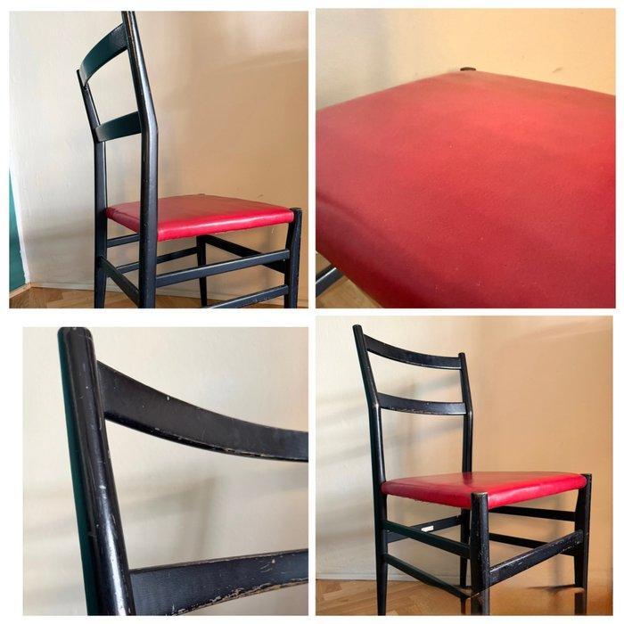 Cassina - Gio Ponti - Stoel (4) - lichter - kunstleder - 4, Antiek en Kunst, Kunst | Designobjecten