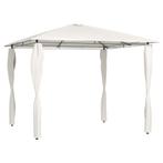 vidaXL Prieel met paalhoezen 160 g/m² 3x3x2,6 m crèmekleurig, Tuin en Terras, Partytenten, Verzenden, Nieuw