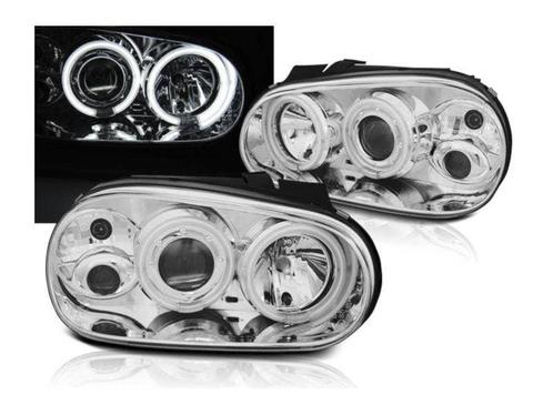 CCFL Angel Eyes koplampen Chrome geschikt voor VW Golf 4, Auto-onderdelen, Verlichting, Nieuw, Volkswagen, Verzenden