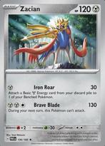 Zacian 136/182 holo Paradox Rift, Hobby en Vrije tijd, Verzamelkaartspellen | Pokémon, Ophalen of Verzenden, Nieuw, Losse kaart