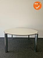 Ahrend 1030 vergadertafel - Rond 160cm - Wit, Vergader- of Presentatieruimte, Ophalen of Verzenden, Gebruikt, Tafel