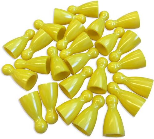 Plastic Spel Pionnen 12x24mm Geel (100 stuks) | Spellenrijk, Hobby en Vrije tijd, Gezelschapsspellen | Bordspellen, Nieuw, Verzenden