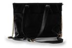 Manfield Tas Zwart | 10% extra korting, Sieraden, Tassen en Uiterlijk, Tassen | Damestassen, Verzenden, Zo goed als nieuw, Zwart