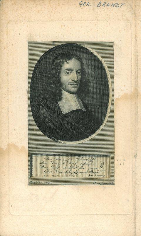 Portrait of Gerard Brandt, Antiek en Kunst, Kunst | Etsen en Gravures