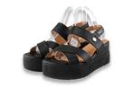 Mustang Sandalen in maat 38 Zwart | 10% extra korting, Verzenden, Zwart, Sandalen of Muiltjes, Zo goed als nieuw