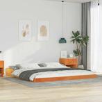 vidaXL Bedframe Wasbruin 180 x 210 cm Massief grenenhout, Huis en Inrichting, Slaapkamer | Bedden, Verzenden, Nieuw, Bruin, Hout