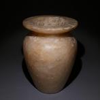 Oud-Egyptisch Marmer Offerbekergerecht. 11 cm hoog. Late, Verzamelen