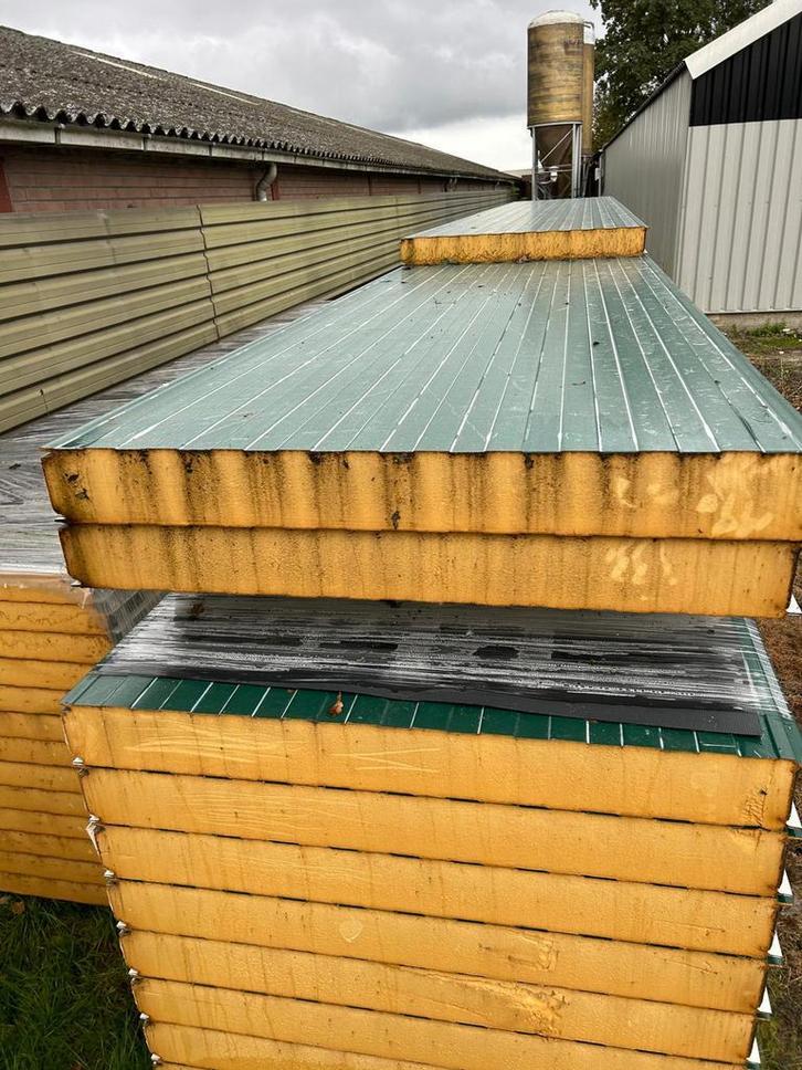 Gelegenheidspartij, wandpanelen, 120mm dik, groen, Doe-het-zelf en Verbouw, Platen en Panelen, Zo goed als nieuw, 100 mm of meer