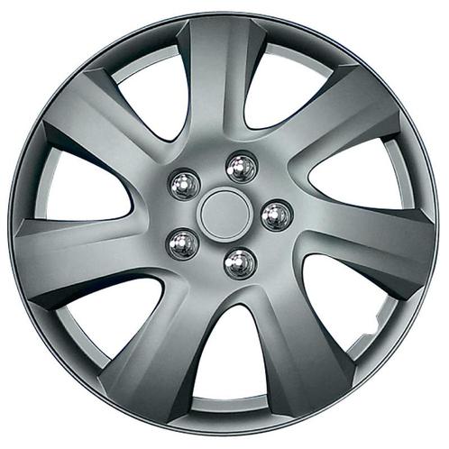 4-Delige Wieldoppenset Carolina 16-inch matt-gunmetal, Auto diversen, Wieldoppen, Nieuw, Verzenden