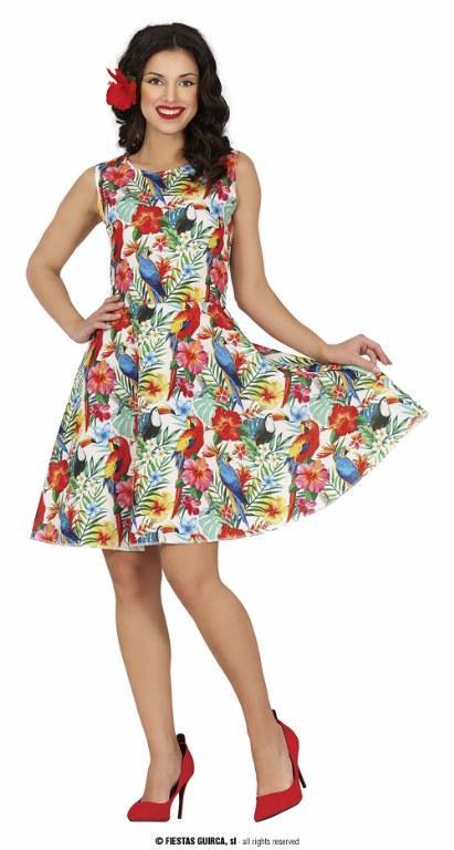 Toppers Tropical Hawaii Jurk Tropicana - L, Kleding | Dames, Carnavalskleding en Feestkleding, Verzenden
