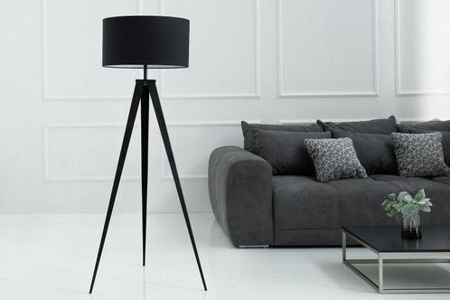 Elegante vloerlamp TRIPOD 142cm zwarte retro vloerlamp -, Huis en Inrichting, Lampen | Vloerlampen, Ophalen of Verzenden