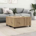 vidaXL Salontafel artisanaal eikenkleurig 75 x 75 x 38 cm, Huis en Inrichting, Tafels | Salontafels, Verzenden, Nieuw, Overige houtsoorten