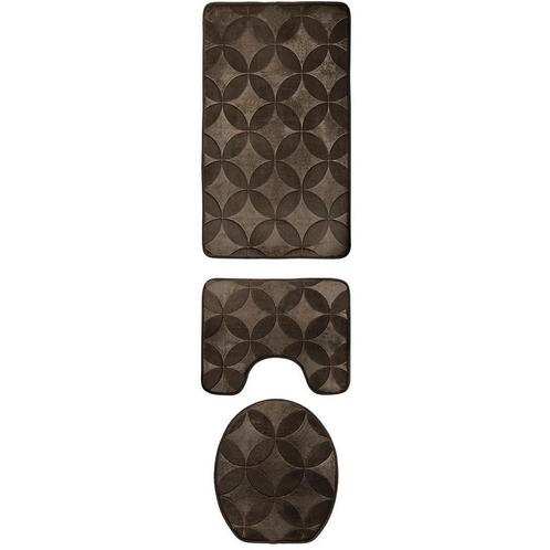 Homely luxe 3 delige badkamermatten set met antislip -, Huis en Inrichting, Badkamer | Badtextiel en Accessoires, Ophalen of Verzenden