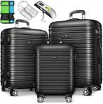 Kofferset - 3 delig - Trolley - Reiskofferset - Grijs - Till, Verzenden, Nieuw