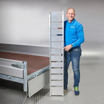 Datona Oprijplaat aluminium opvouwbaar - 182 cm - Datona beschikbaar voor biedingen