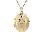 Gouden medaillon hanger 14 karaat, Sieraden, Tassen en Uiterlijk, Kettinghangers, Verzenden, Zo goed als nieuw, Goud, Goud