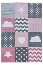 Kindervloerkleed | Kids | Patchwork | Roze | 160x230 cm, Huis en Inrichting, Verzenden, Nieuw