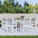 vidaXL Tuinstoelkussens 6 st oxford stof grijs, Huis en Inrichting, Woonaccessoires | Kussens, Verzenden, Nieuw, Grijs