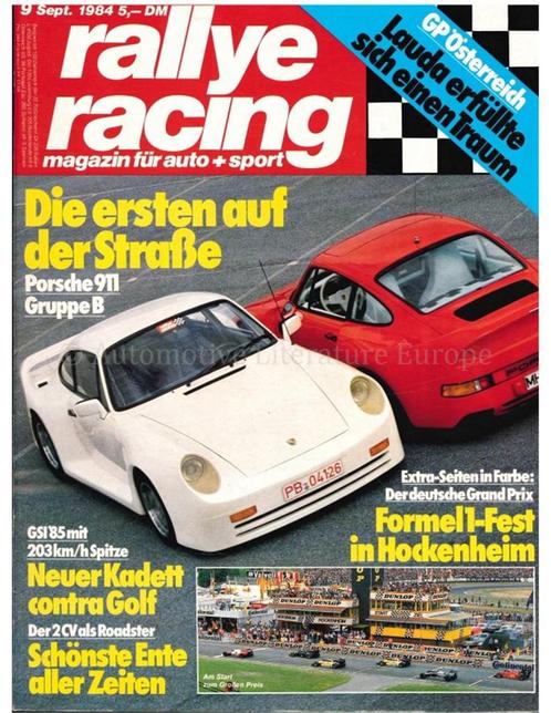 1984 RALLYE RACING MAGAZINE 09 DUITS, Boeken, Auto's | Folders en Tijdschriften