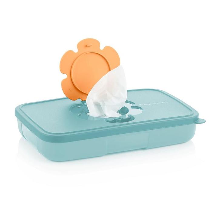 Tupperware Babydoekjesdoos, Huis en Inrichting, Keuken | Tupperware, Blauw, Nieuw, Ophalen of Verzenden