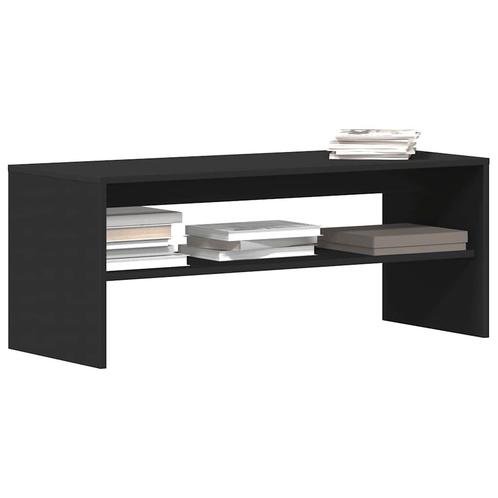 vidaXL Tv-meubel 100x40x40 cm bewerkt hout zwart, Huis en Inrichting, Kasten | Televisiemeubels, Nieuw, Overige houtsoorten, Verzenden