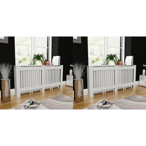 vidaXL Radiatorombouw 2 st 172 cm MDF wit, Doe-het-zelf en Verbouw, Verwarming en Radiatoren, Nieuw, Verzenden