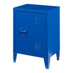 Nachtkastje Inari metaal 57x40x30 cm blauw [en.casa], Huis en Inrichting, Tafels | Bijzettafels, Verzenden, Nieuw