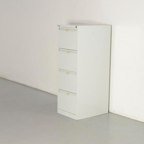 Bisley dossierkast, lichtgrijs, 132 x 47 cm, 4 laden, Huis en Inrichting, Kasten | Roldeurkasten en Archiefkasten, Ophalen of Verzenden