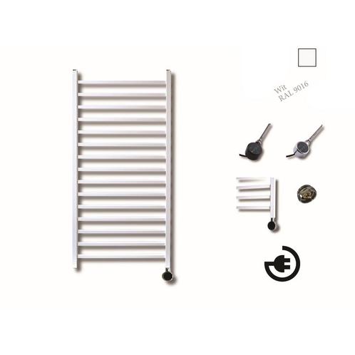 Elektrische Design Radiator Sanicare Plug En Play Qubic, Doe-het-zelf en Verbouw, Sanitair, Overige typen, Nieuw, Chroom, Ophalen of Verzenden