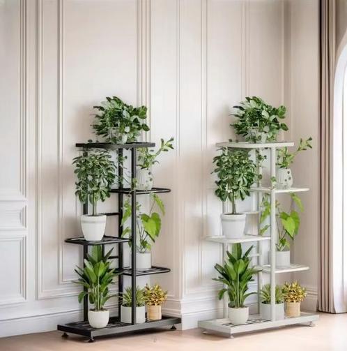 Metalen Plantenrek met Meerdere Planken – Binnen en Buiten, Tuin en Terras, Tuintafels, Nieuw, Verzenden