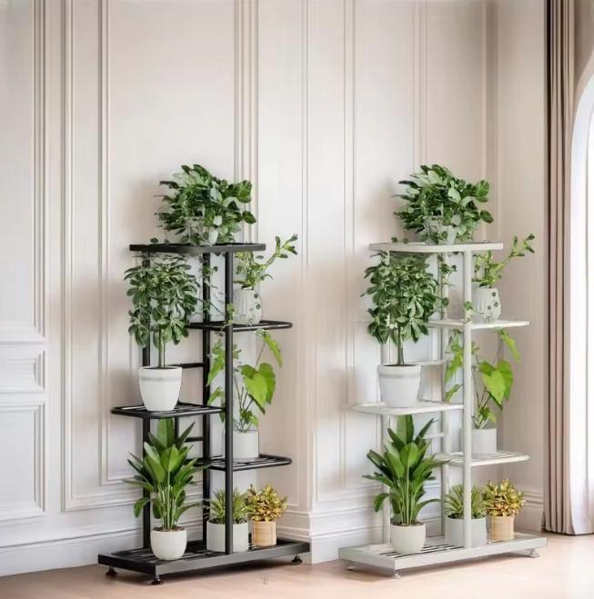 Metalen Plantenrek met Meerdere Planken – Binnen en Buiten, Tuin en Terras, Tuintafels, Nieuw, Verzenden