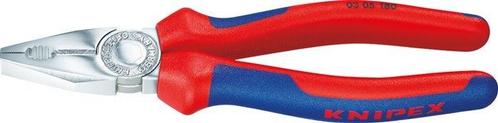 Knipex Combinatietang 200mm Met 2-Componenten Handgreep, Doe-het-zelf en Verbouw, Gereedschap | Handgereedschap, Nieuw, Verzenden