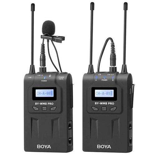 Boya BY-WM8 Pro-K1 UHF Duo Lavalier Microfoon Draadloos, Muziek en Instrumenten, Microfoons, Overige typen, Nieuw, Ophalen of Verzenden