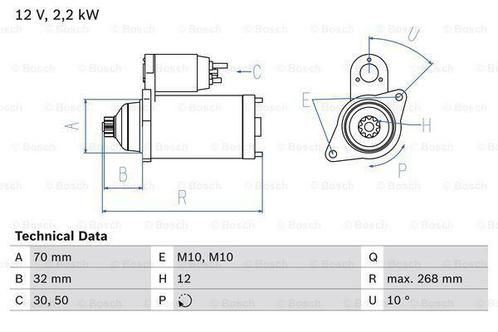 Startmotor / Starter NISSAN PICK UP (2.5 Di,2.5 dCi 4WD), Auto-onderdelen, Motor en Toebehoren, Nieuw, Ophalen of Verzenden