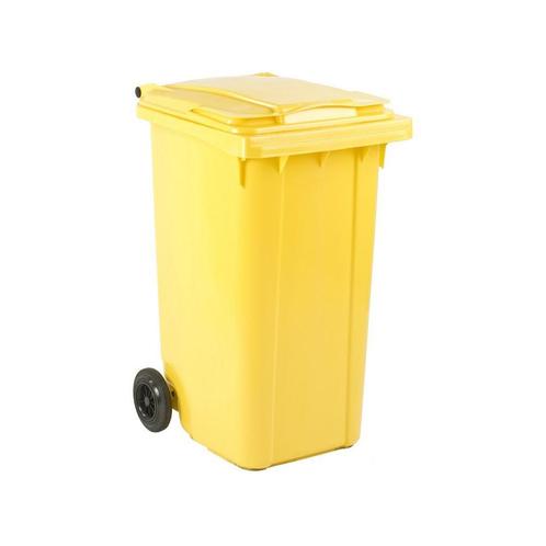 Mini-container 240 ltr - geel, Huis en Inrichting, Woonaccessoires | Prullenbakken, Nieuw, Verzenden