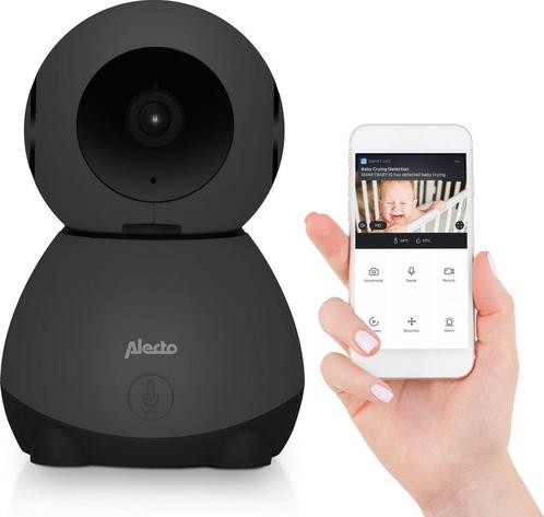Alecto SMARTBABY10BK - Wifi babyfoon met camera - Zwart, Kinderen en Baby's, Babyfoons, Verzenden